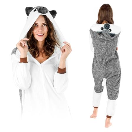 ZOLTA Jumpsuit Onesie for Menn og Kvinner - Myk, Koselig Enkelt Pyjamas - Varme Pyjamas - Kostyme for Fest og Halloween - Størrelse 168-178 cm L - 