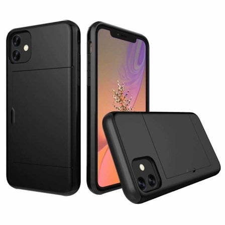 iPhone 11 Pro Max Iskunkestävä kansikorttikotelo StreetWise - musta
