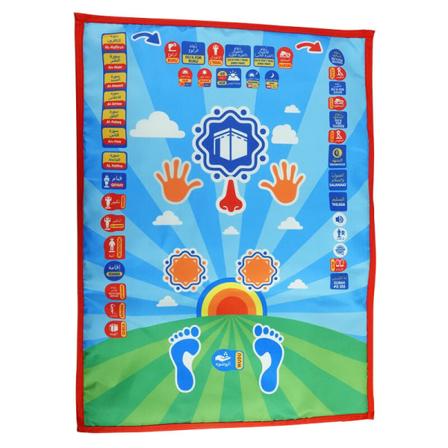 Elektronisk islamisk bönematta, undervisningsmatta för talande musik med böneanvisningar, för barn och småbarn, 110x70 cm A