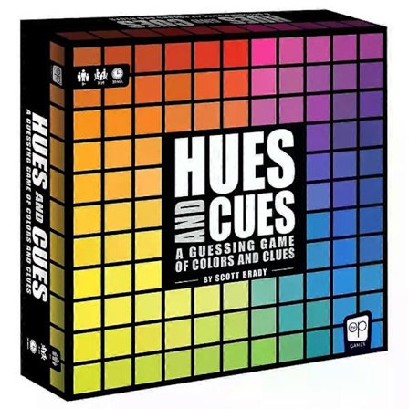 Hues and Cues -lautapeli 3–10 pelaajalle, 8-vuotiaille ja sitä vanhemmille
