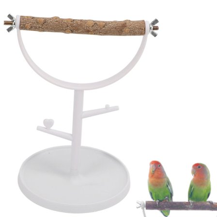 Fuglestativ Naturligt Træ Skridsikker Bærbar Bordplade Papegøjer Træning Legepind til Indendørs Udendørs