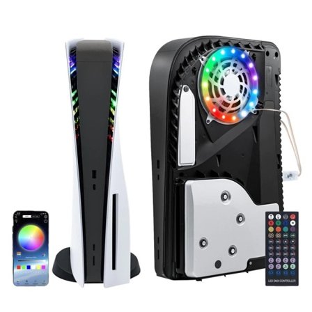 8-farve Atmosfære Lys RGB LED Lys Strip Bar Klistermærke på kølende blæser