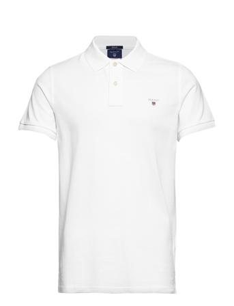 Original Pique Ss Rugger Polos Short-sleeved Hvit GANT