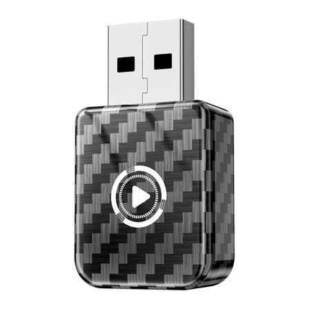 Älykäs auton tekoälylaatikko: Langaton CarPlay & Android Auto 2-in-1 -sovitin hiilikuituisella muotoilulla