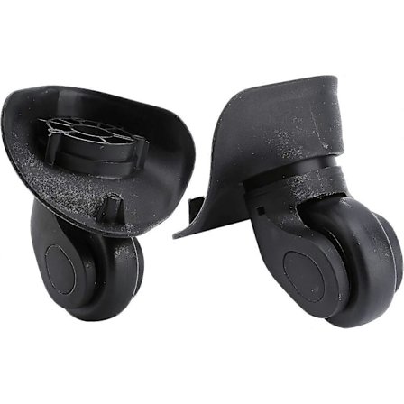 1 Par A08 Kofferhjul for Erstatning av Spinnerhjul, Universal Koffert Reservehjul, Lydløse Ruller, Hjulreparasjonsdeler, Trolley Gummihjul