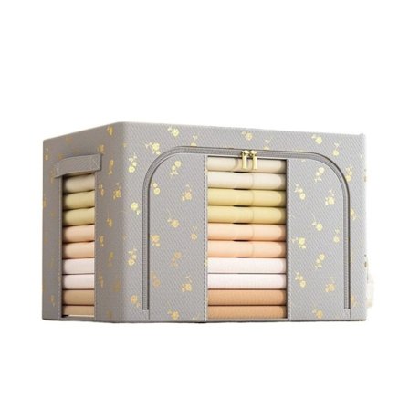 Quilt Organizer Klær Teppekasse GULL DOBBELT VINDU DOBBELT