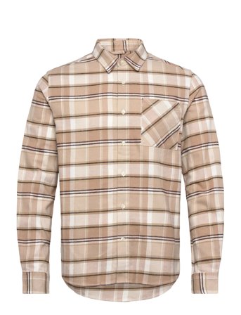 Knowledge Cotton Apparel | Organic Cotton Checked Flannel Shir | S