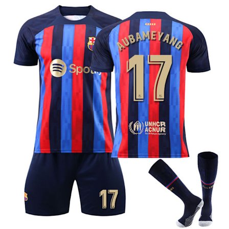 Lapsi / Aikuinen 22 23 World Cup Barcelona Home Jersey set
