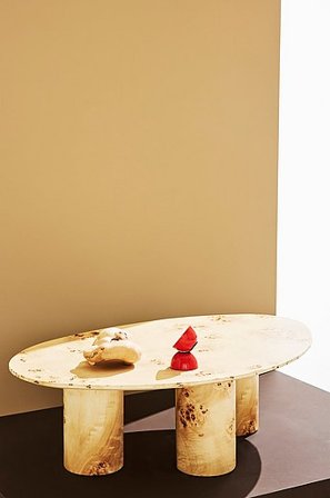 Jotex - Couchtisch Hochglanz Pappelwurzel 110x70 Cm MDF Remi - Kaufen Pastill - Möbel bei Jotex