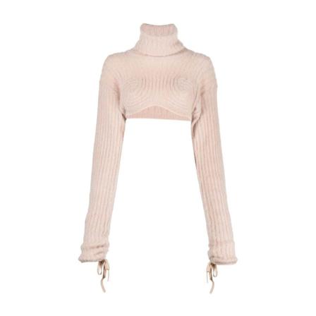 Andrea Adamo, turtleneck Roze, Dames, Maat:S