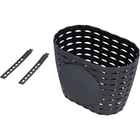 Cykelkorg Framstyre 4,7 x 5,9 x 7,9 Tum Cykelkorg Förtjockad Plast Cykelvagn Shopping Hängande Korg (Svart)