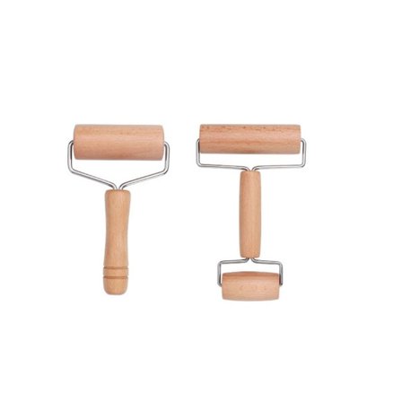 Hardved Pony Rulle T Form Bakverk Rulle Dobbel Rulleverktøy