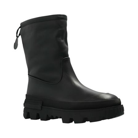 Moncler, Moscova Ankle Boots Zwart, Dames, Maat:38 EU,leer