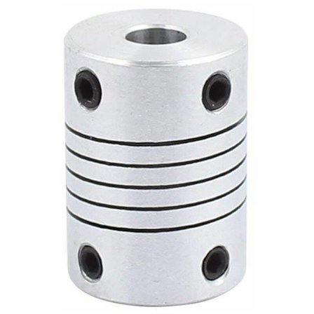 6mm till 8mm axelkoppling 25mm längd 18mm diameter stegmotor koppling aluminiumlegering koppling för 3D-skrivare DIY kodare CNC-maskin