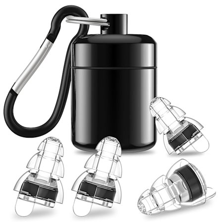 Høj troværdighed koncert ørepropper, genanvendelige musiker ørepropper, 24dB støjreduktion musik ørepropper til koncerter, musikere, festival, DJ's, 