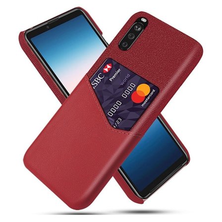 Bofink Sony Xperia 10 III Card Cover - Rød