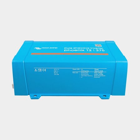 Inverter / växelriktare Victron Phoenix Pure Sine VE.Direct, ren sinuskurva, 12 V - 230 V, 300 W (375 VA)