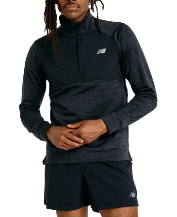 New Balance Athletics Heat Grid 1/2 Zip Black