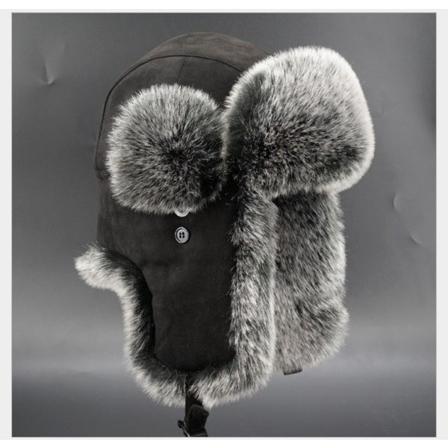 (nior) Unisex Chapka Sverige Faux Fur Trapper Hat Varm Anti Vind Oss