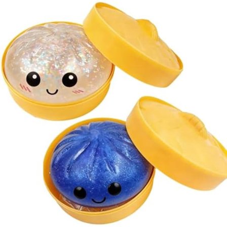 Skinnende Dumpling Myk og Søt Lekeboks - Stresslindrende Fingerspiss Sensorisk Lekedeig