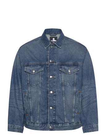 Edwin Eu-Trucker Jacket - Blue - Blue - L