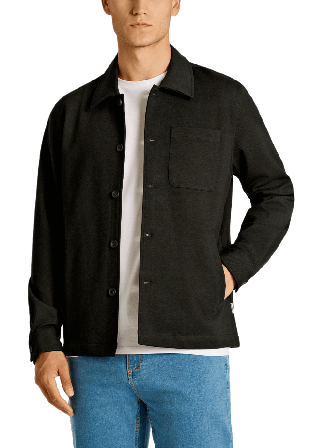 Lindbergh Superflex overshirt Kavajer Herr Svart L