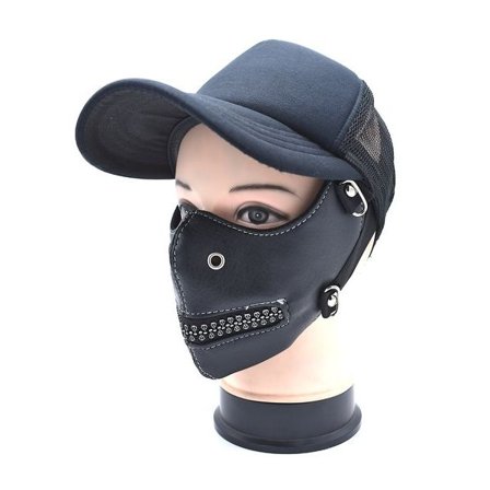 Puoli maski pääkalloilla