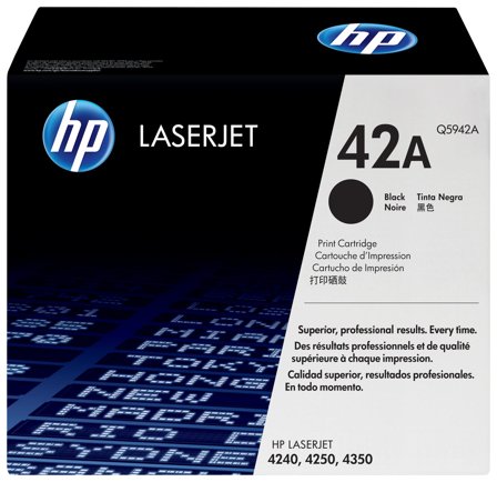 HP 42A svart original LaserJet tonerkassett, 829160221755
