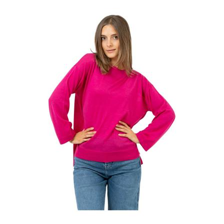Kaos Round-neck Strik Pink, Dame Striktrøjer