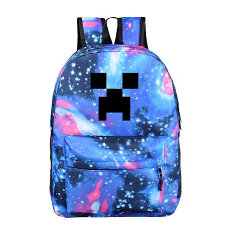 Minecraft ryggsäck student ryggsäck Starry Sky Blue ~ 1 .