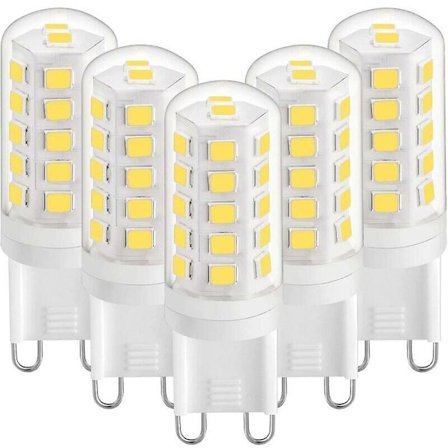 G9 LED 3W Varmhvit 3000K, G9 LED-pærer 350LM, tilsvarende 28W