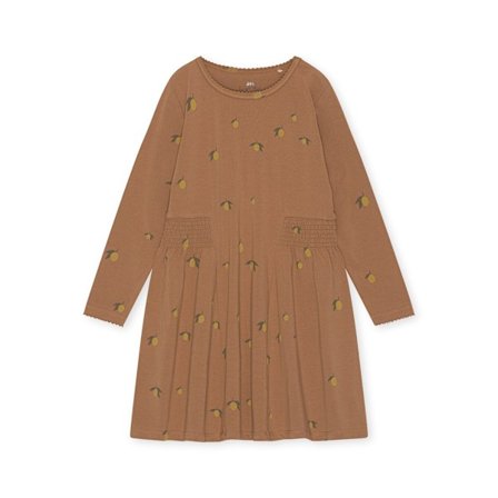 Kjole Citronbrun 12 måneder - Konges Sløjd
