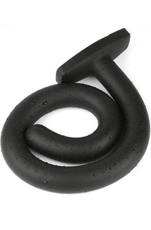 Wolf Quarterstaff Silicone Black M 53cm Extra lång analdildo - Blushme.se