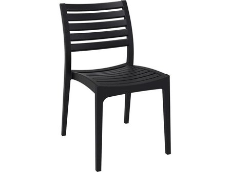 Stol SIESTA Ares stapelbar svart - Lyreco - Kontorsmöbler och inredning - Utemöbler - Stolar och fåtöljer