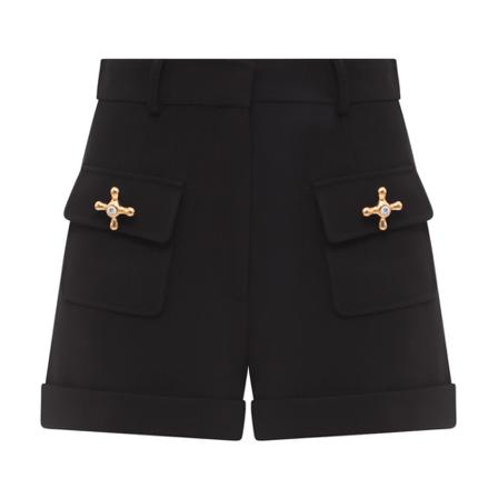 Moschino - Shorts - Svart - Dam - Storlek: S, Dam, Storlek: S
