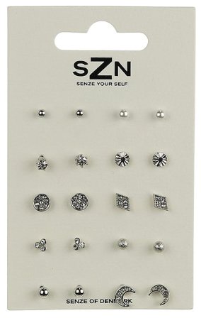 Senze Øreringe Rhodium, Tøj & Bolig, Smykker, Øreringe