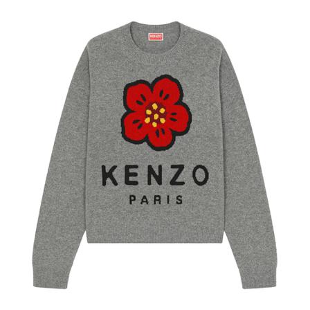 Kenzo Strik K-Fc62Pu3443Ld 96 Grå, Dame Striktrøjer