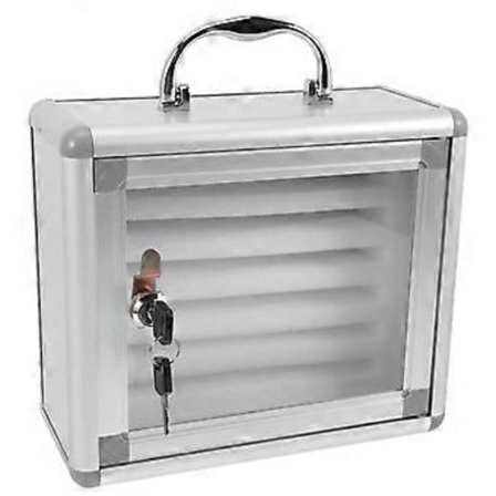 Mobiltelefon Skab Boks Telefon Låseboks Sikkerheds Telefonboks Robust Telefon Etui med Håndtag (24.8X21.3cm )