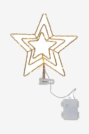 Star Trading - Topstjerne Topsy - Messing - Dekorativ julebelysning - Fra Homeroom