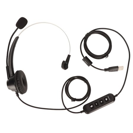 Business Headset ENC Aktiv støjreduktion Enkelt øre Volumen justerbar Mute kontrol Telefon Headset