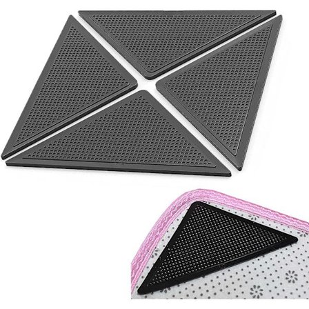 Mattgrep for gulv, 4-pakning sklisikre og gjenbrukbare vaskbare mattgrepsteip