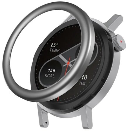 För Nothing CMF Watch Pro 2 Metall Klockring Rund Bågdesign Smartwatch Ring (FMY)