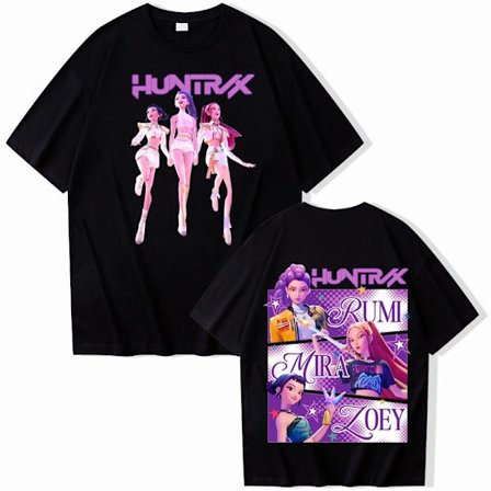 Anime Kpop Demon Hunter T-shirt | Harajuku Hip Hop Style | Unik gave til fans