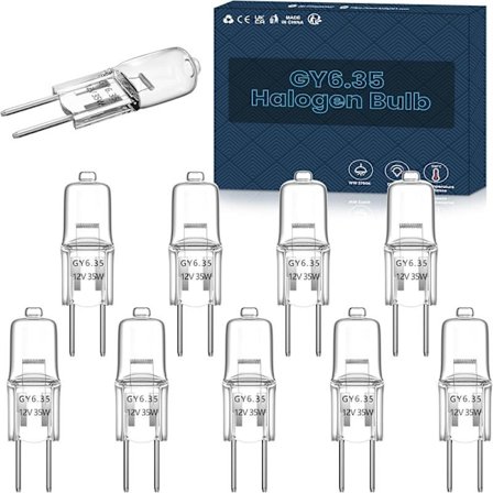 G6.35 LED 35W 12V Halogenlampa Dimbar Lågspänning 12V GY6.35 Sockellampa Varmvit 2700k Halostar Belysning 360° Strålvinkel (10 ST)