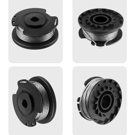 4-pakning med tilbehør til gressklippere – Erstatningsspoletrimmerhode – For BOSCH gressklippere