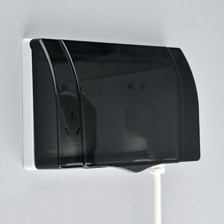 Bryter Beskyttelsesdeksel Sokkel Vanntett boks SVART