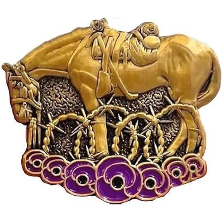 Limited Edition War Horse Remembered Brosje, Håndlagde Brosjer Knapper Nål nr med gaveeske