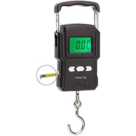 Digital bagasjevekt, elektronisk hengende vekt med fiskeho