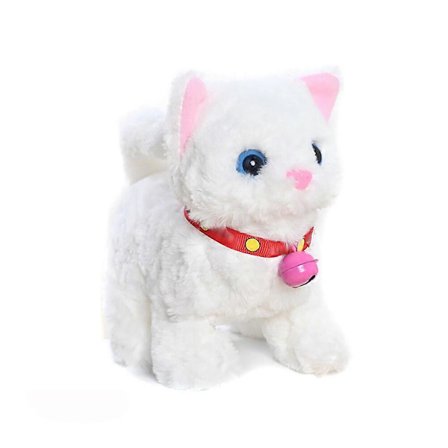 Elektrisk Katt Plysj Leke Lag Lyder Katt Leke Gående Katt Plysj Leke Ristende Hale Katt Bevegelig Katt Leke Nikkende Katt Kamerat Leke for Baby 