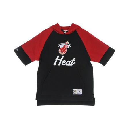 Mitchell & Ness Short-sleeved hooded sweatshirt Sort, Herre Hættetrøjer